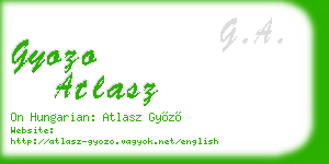gyozo atlasz business card